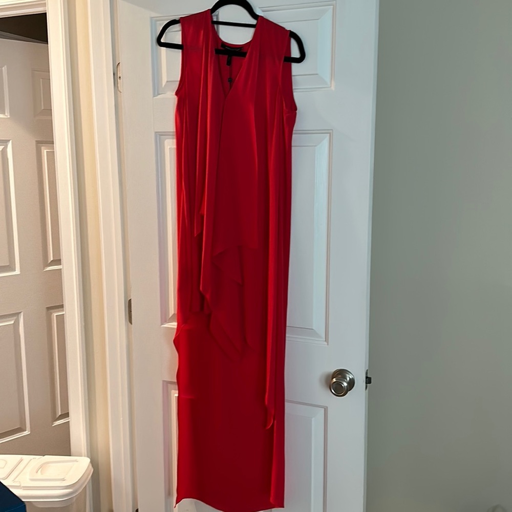 BCBGMaxazria Dress. Size small, red, high/low hem, NWT